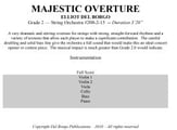 Majestic Overture Orchestra sheet music cover